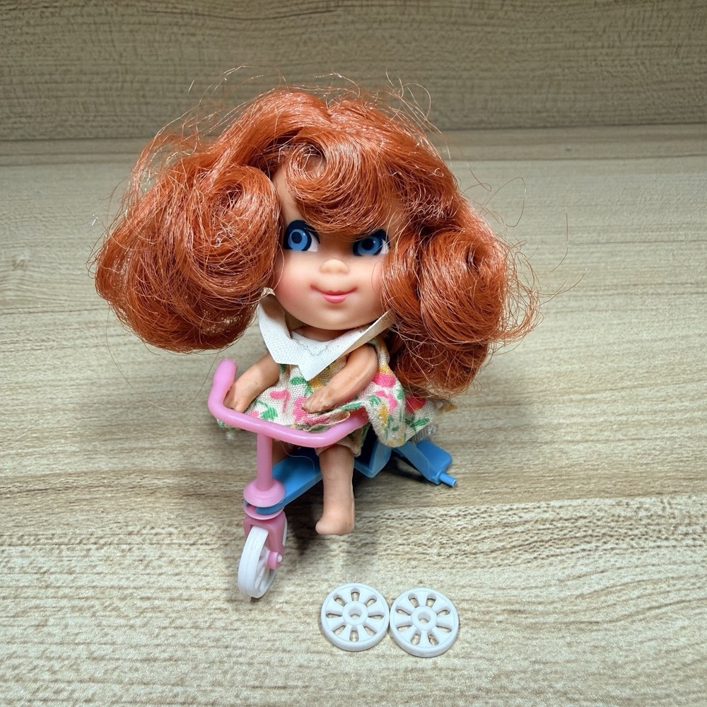 Vintage 1965 Mattel Liddle‎ Kiddles TRIKEY TRIDDLE Doll Outfit And Tricycle Only